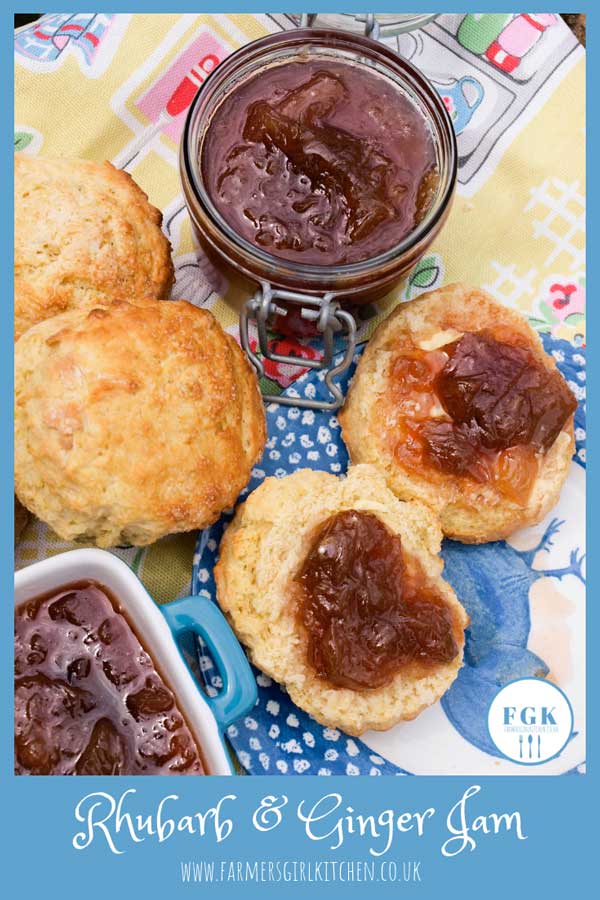 Rhubarb and Ginger Jam Farmersgirl Kitchen
