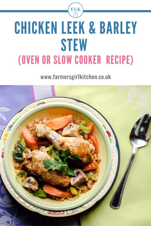Chicken Leek & Barley Stew Recipe