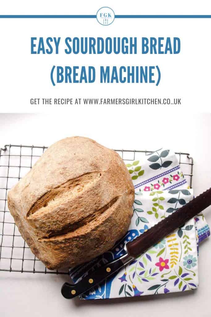 Easy Sourdough Bread (Bread Machine)