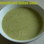 Broccoli and Stilton Soup in bowl