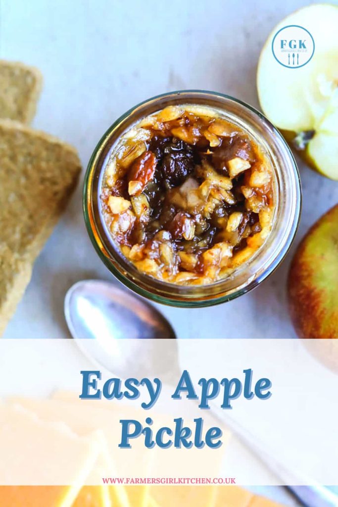 Easy Apple Pickle from above