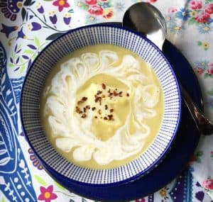 Warm up with a bowl of Spicy Parsnip and Apple Soup