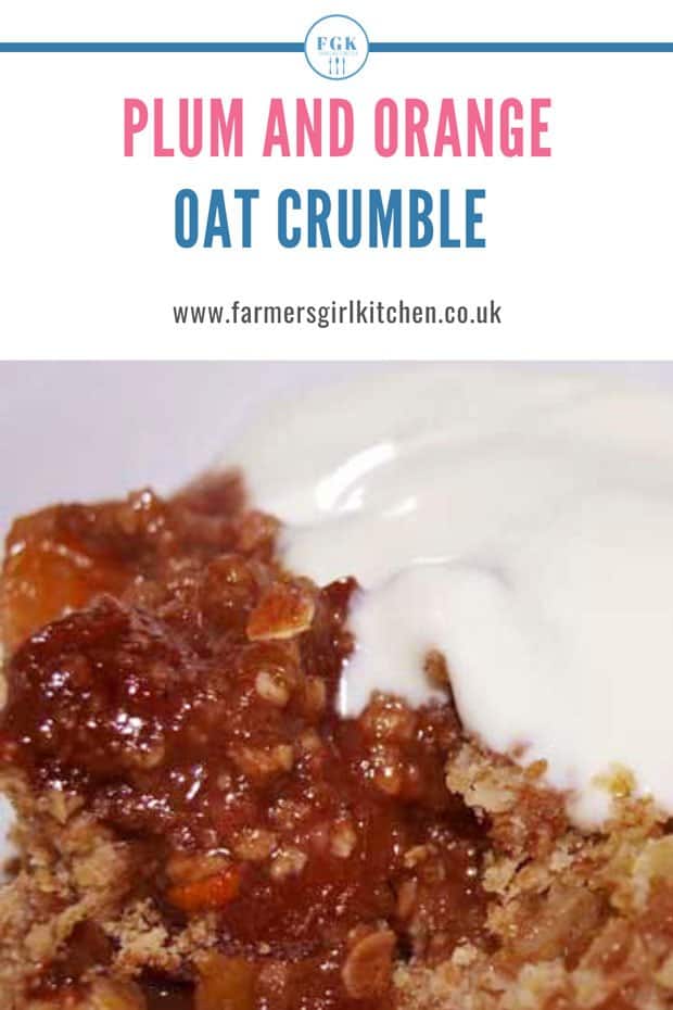 Plum Orange Oat Crumble