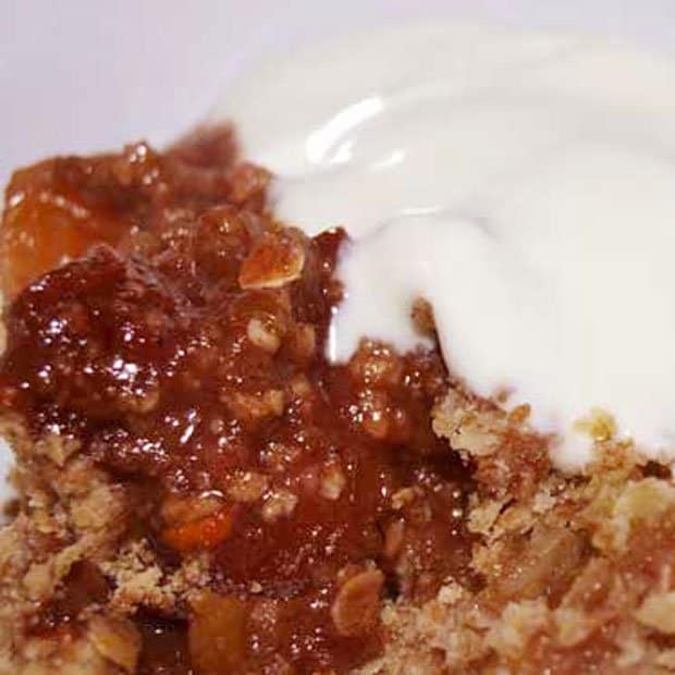 Plum and Orange Oat Crumble 