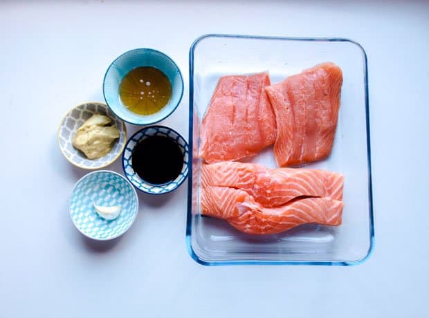 Ingredients for Honey Balsamic Glazed Salmon