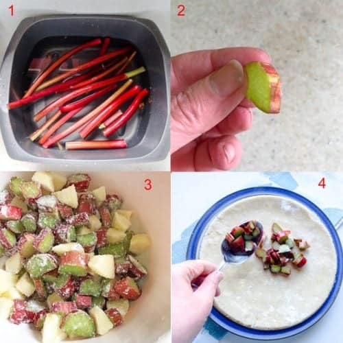 Prepare the Easy Rhubarb Tart Filling
