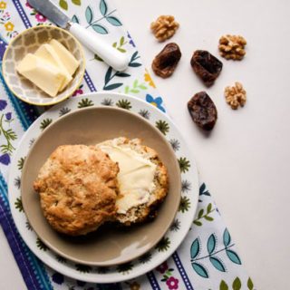 Simple Date and Walnut Scones, what a great combination