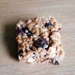 Cranberry and Sour Cherry Flapjacks are a perfect snack or lunchbox treat