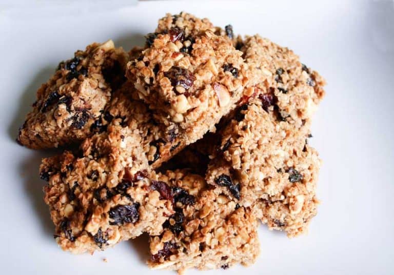 Naturally sweet Cranberry and Sour Cherry Flapjack Recipe