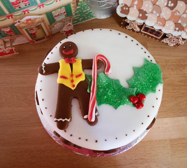 Sweet Gingerbread Man Christmas Cake Decoration