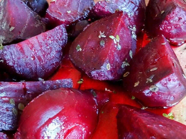 Baked Beetroot with Honey and Thyme