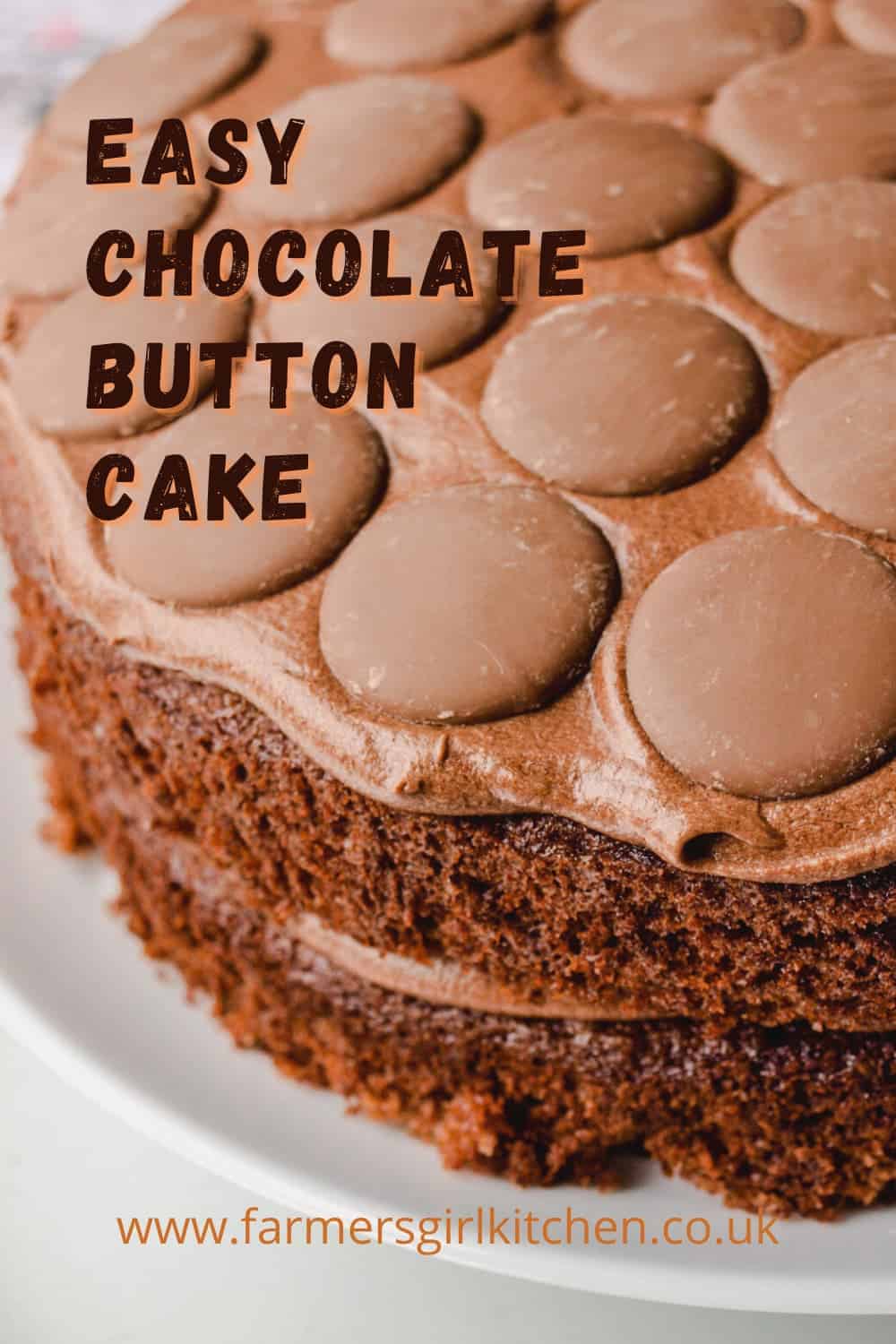 Easy Chocolate Button Cake Farmersgirl Kitchen