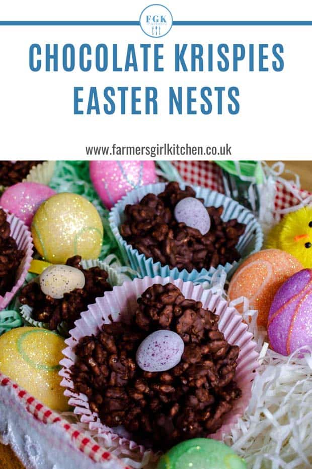 chocolate krispies Easter Nests