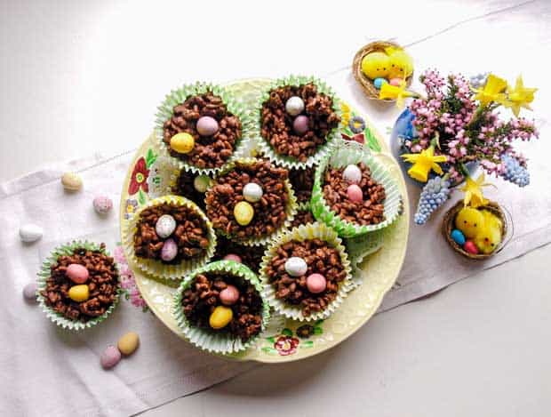Chocolate Krispies Easter Nestd in bowl