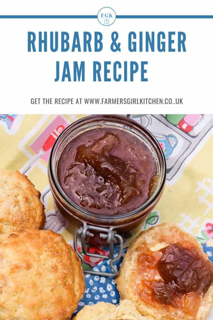 Rhubarb and Ginger Jam Farmersgirl Kitchen