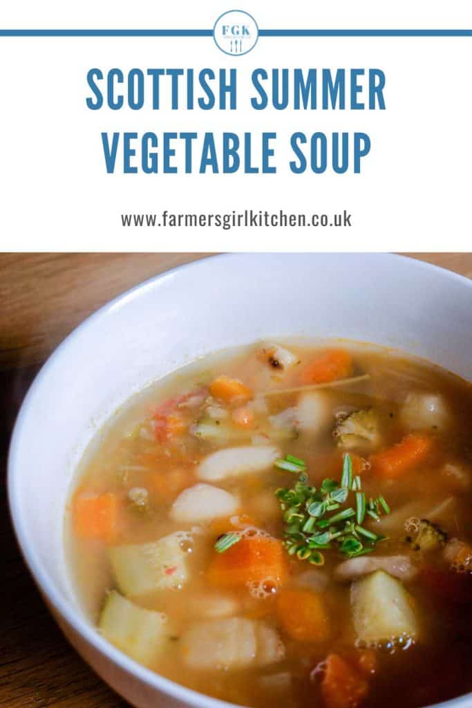 Recipe for Scottish Summer Vegetable Soup