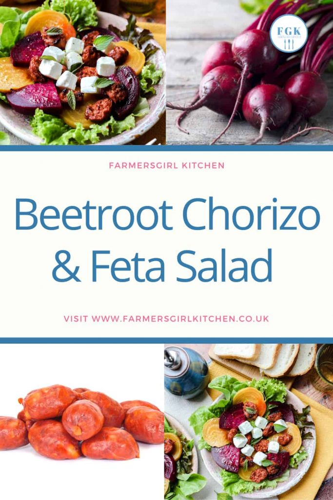 Beetroot Chorizo & Feta Salad collage