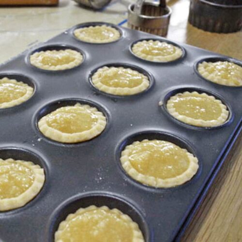 Mini Treacle Tarts ready for oven