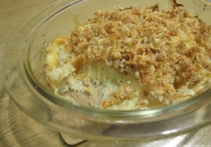 parsnip gratin with cheese