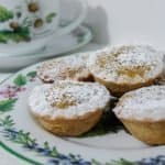 A plate of mini treacle tarts for tea time