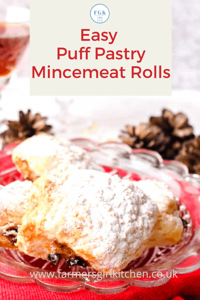 Easy Puff Pastry Mincemeat Rolls - Farmersgirl Kitchen