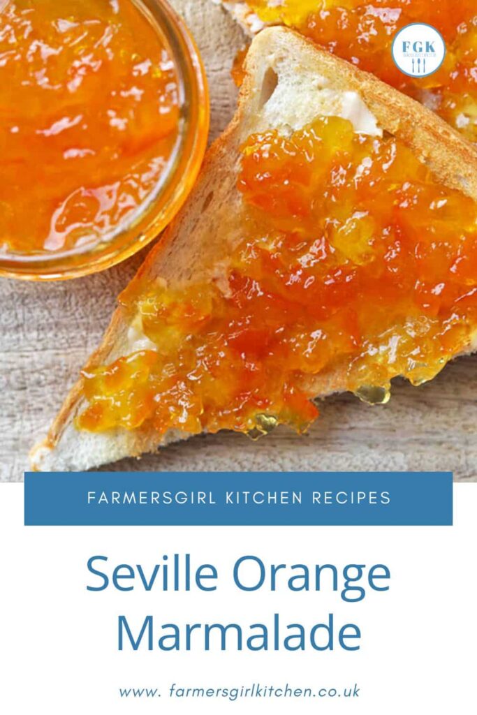 seville orange marmalade on toast.