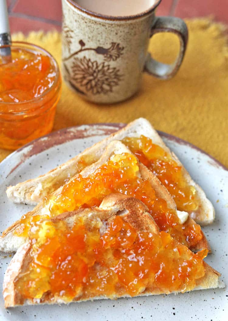 seville orange marmalade on toast.