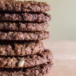 A stack of delicious Treacle Oat Cookies