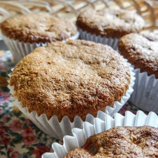 Spiced Rhubarb Muffins with rhubarb and ginger