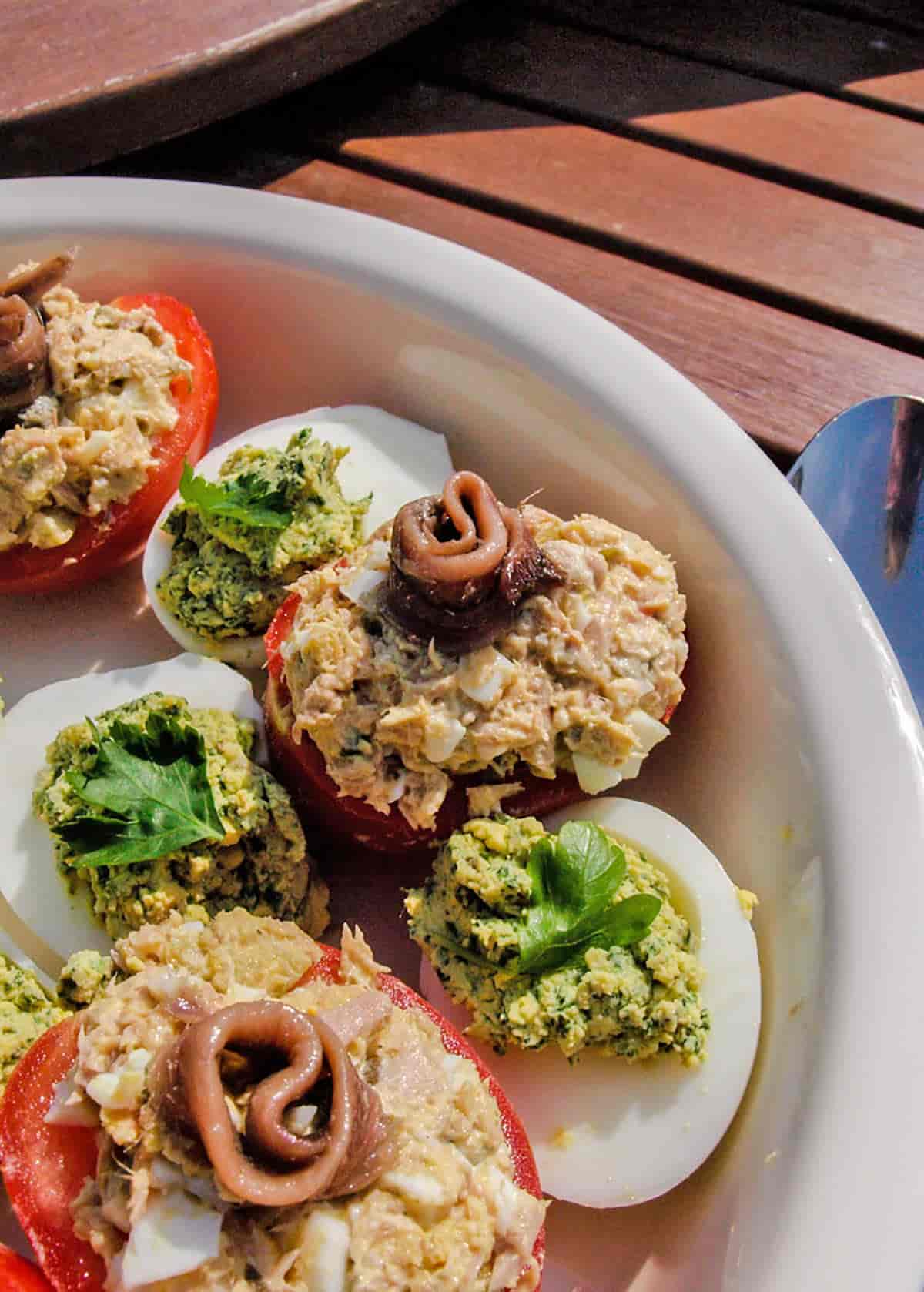 Stuffed Tomatoes with anchovies
