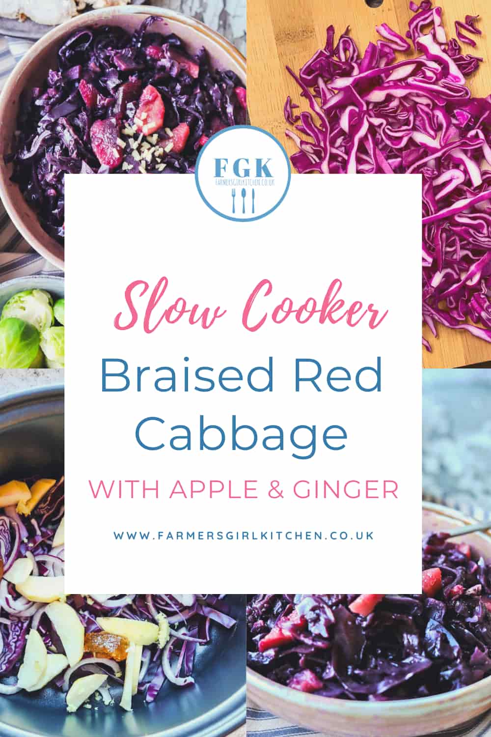 Braised Red Cabbage with Apples & Ginger (Slow Cooker) Farmersgirl Kitchen