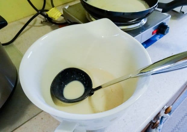 Crespelle Sweet Italian Pancake batter