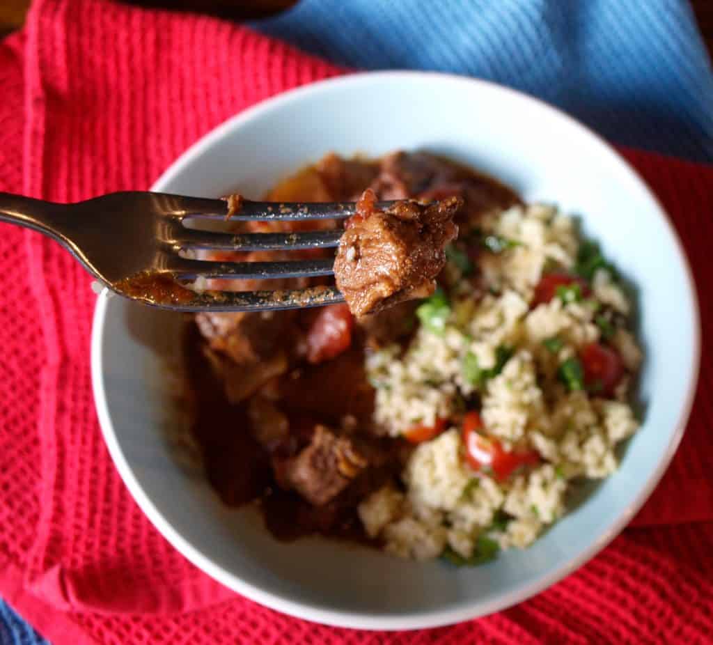 Lamb Ras el Hanout made in the Crockpot