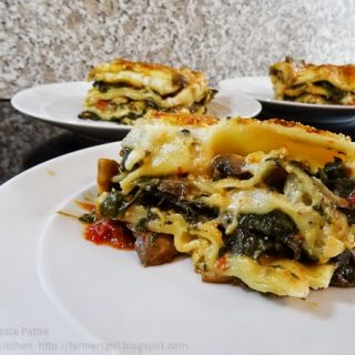 Ring the changes with Spinach Blue Cheese and Mushroom Lasagne