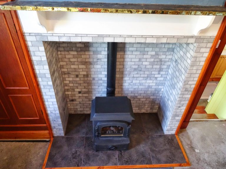 British Ceramic Tile makeover and the history of a farmhouse fireplace