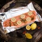 salmon on foil