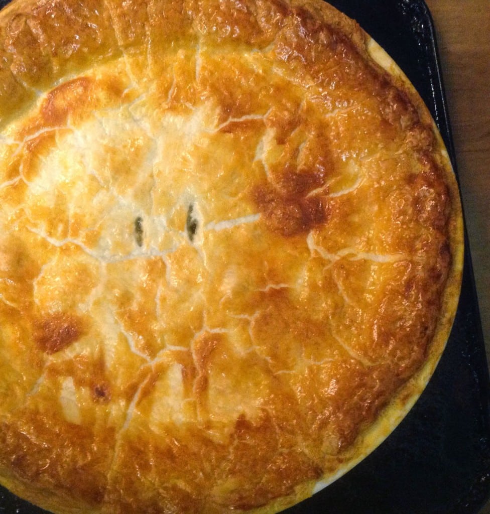 A really quick and easy Beef and Vegetable Pie