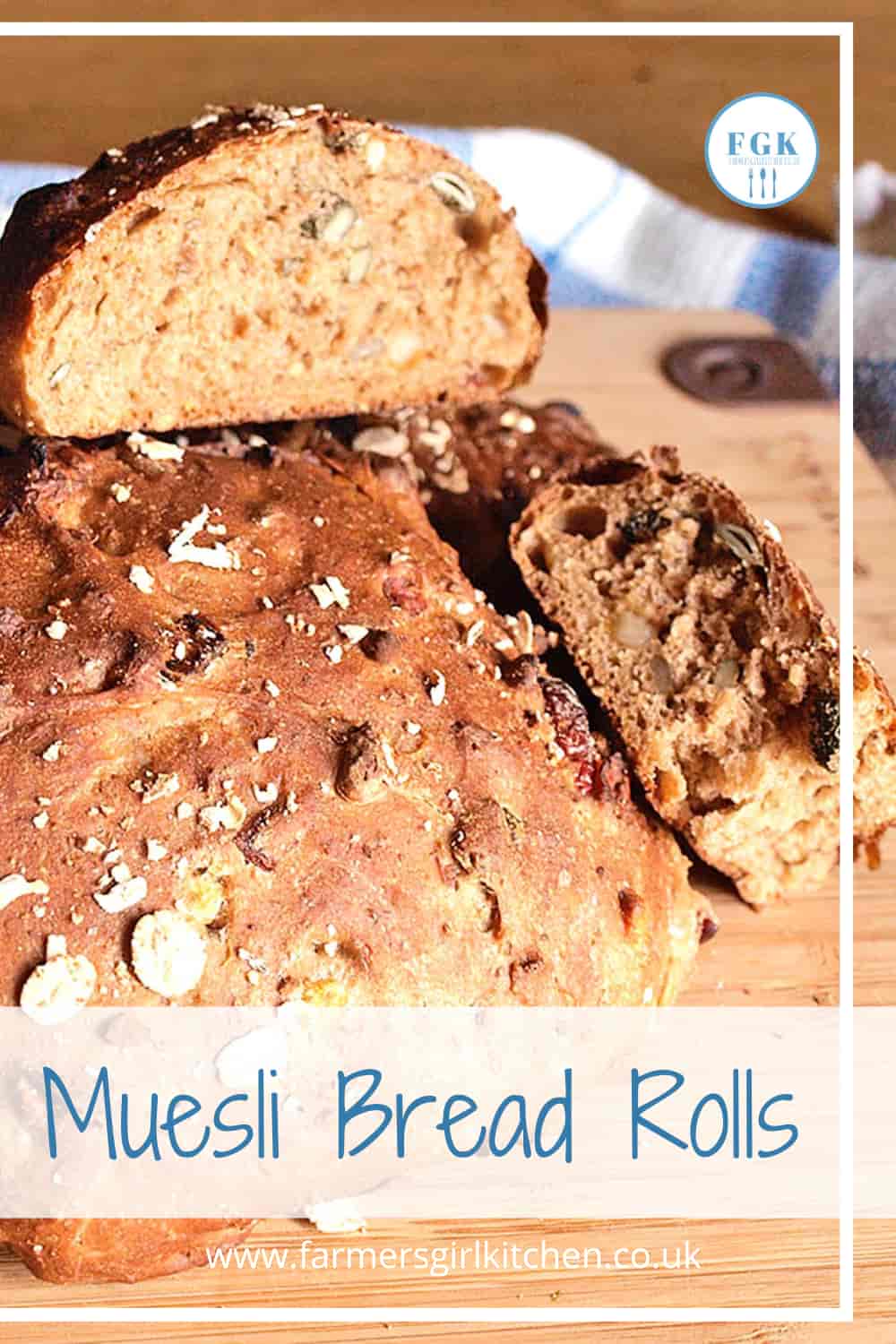 Muesli Bread Rolls Farmersgirl Kitchen