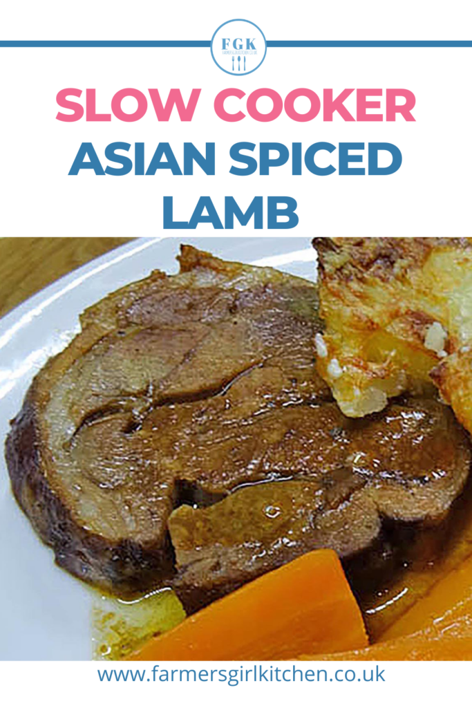 Slow cooker Asian Spiced lamb slice