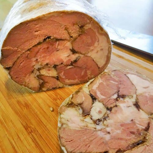 Lamb joint sliced