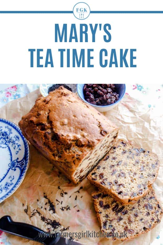 Mary's Tea Time Cake Recipe