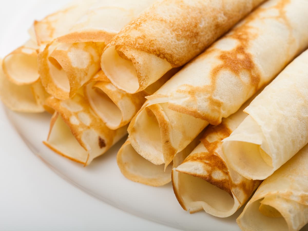 Crepe Pancakses rolled