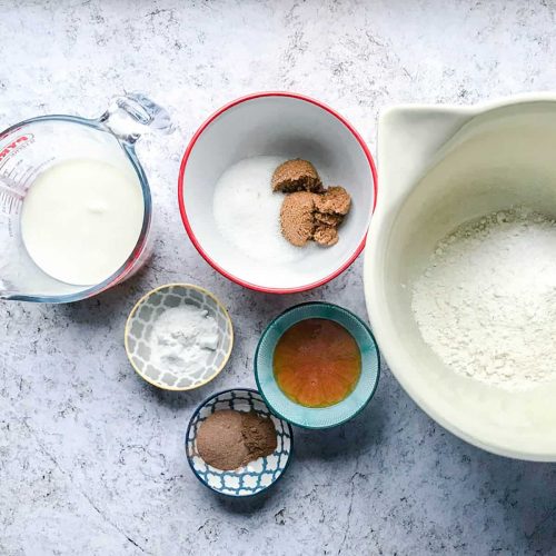 Ingredients for Cinnamon Spice Pancakes