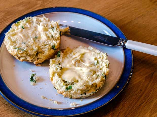 Buttered scone
