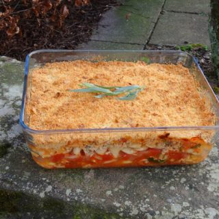 Finished Salmon and Butterbean Bake