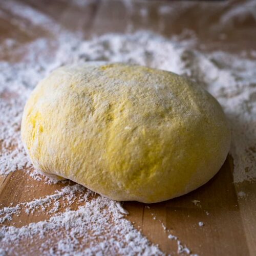 Sweet potato bread dough