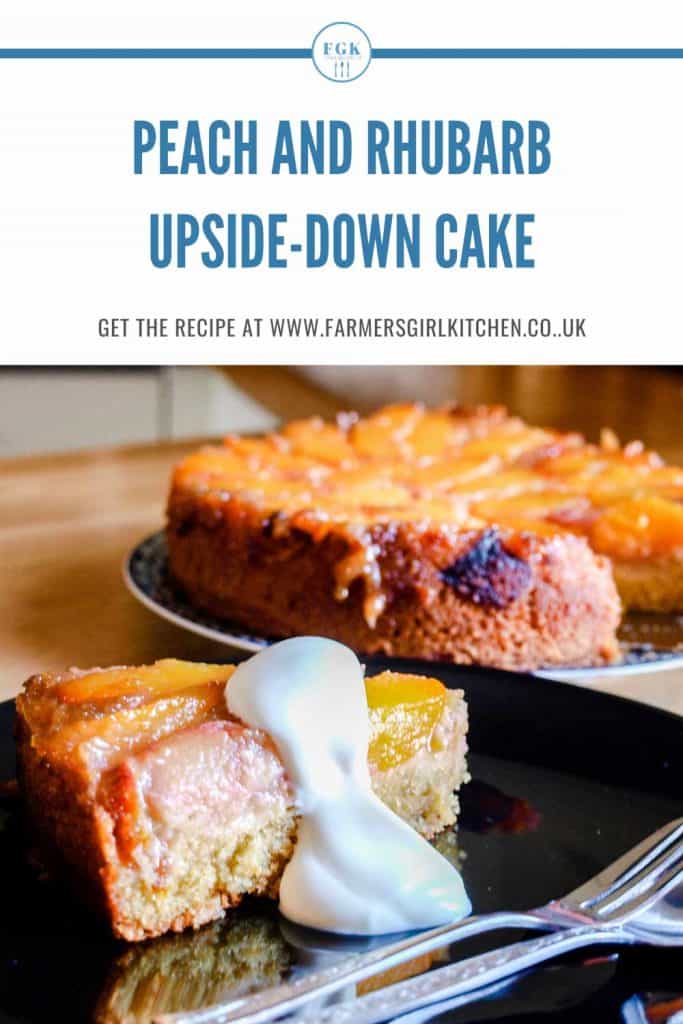 Peach and Rhubarb Upside Down Cake Recipe