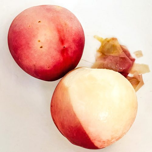 How to peel peaches