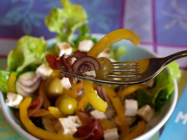 Salad with feta