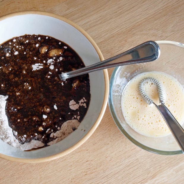 Bowl of gingerbread mixture